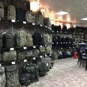 black tactical backpack